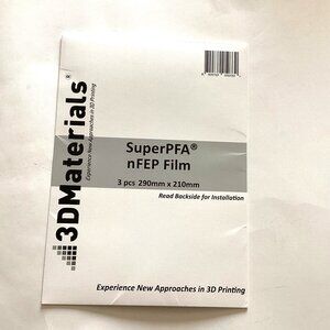 NIB Super PFA n FEP Film Laminated with PET 3D Printing Sheets 290mm x 210mm